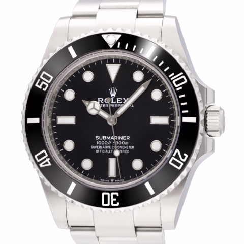 SUBMARINER 124060 STAINLESS STEEL 41 MM FULL SET YEAR 2020