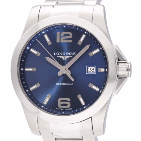 CONQUEST 63.759.4.96.6 STAINLESS STEEL 41 MM FULL SET YEAR 2022
