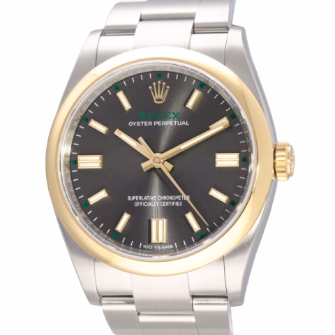 OYSTER PERPETUAL ANNIVERSARY 100 YEAR 126003 STAINLESS STEEL AND YELLOW GOLD 36 MM FULL SET NEW YEAR 2026