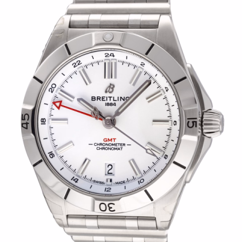 BREITLING CHRONOMAT AUTOMATIC GMT A32398 STAINLESS STEEL 40 MM FULL SET