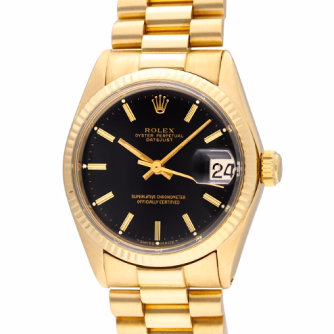 DATEJUST 6827 YELLOW GOLD BRACELET PRESIDENT 31 MM YEAR 1976