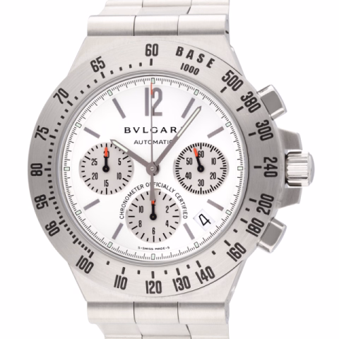BVLGARI DIAGONO CH40WSSDTA STAINLESS STEEL 40 MM FULL SET YEAR 2003