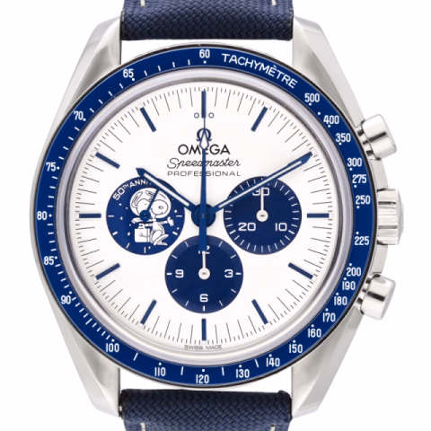SPEEDMASTER 50TH ANNIVERSARY SNOOPY LIMITED EDITION 31032425002001 STAINLESS STEEL 42 MM FULL SET YEAR 2020