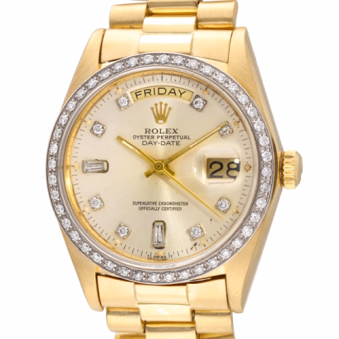 DAY-DATE 18038  AFTERMARKET  YELLOW GOLD  PRESIDENT 36 MM  