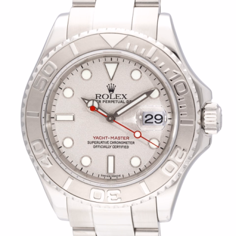 YACHT MASTER 16622 STAINLESS STEEL DIAL PLATINUM 40 MM FULL SET YEAR 2005