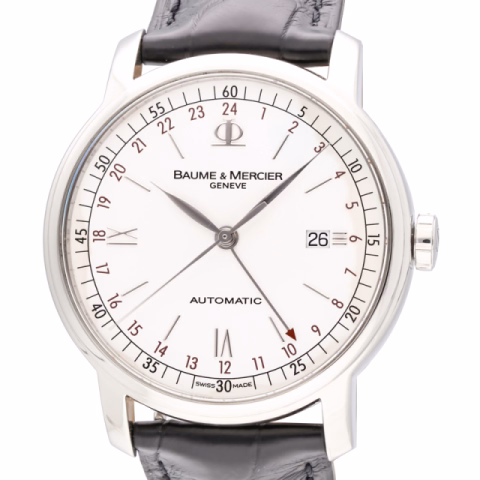 BAUME ET MERCIER CLASSIMA GMT 65494 STAINLESS STEEL 42 MM YEAR 2004