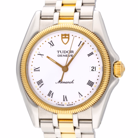 TUDOR MONARC BICOLOR "NOS" REF. 15733 STAINLESS STEEL 34 MM FULL SET NEW YEAR 1994