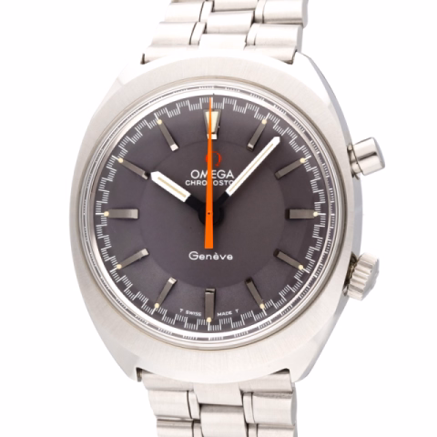 OMEGA NO STOP 145009 STAINLESS STEEL 35 MM LIKE NEW YEAR 1969
