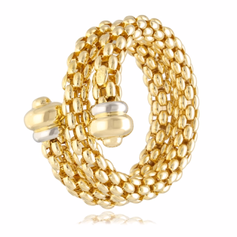 FOPE BRACELET YELLOW GOLD WEIGHT 85 GR WRIST SIZE 17 CM
