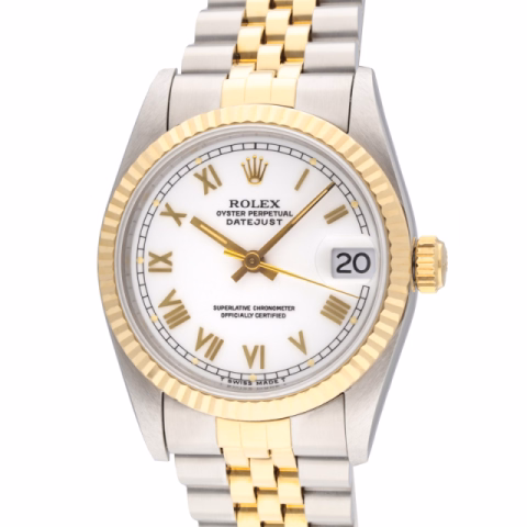 DATEJUST "NOS" 68273 STAINLESS STEEL AND YELLOW GOLD 31 MM FULL SET NEW YEAR 1995