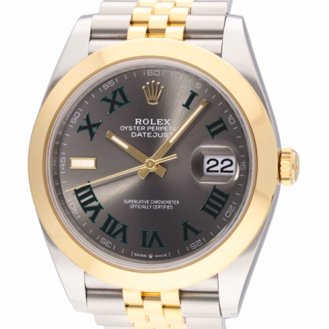 DATEJUST STAINLESS STEEL YELLOW GOLD 41 MM FULL SET YEAR 2023
