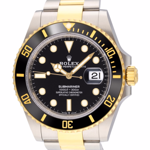 SUBMARINER 126613LN STAINLESS STEEL AND YELLOW GOLD 41 MM FULL SET NEW YEAR 2022
