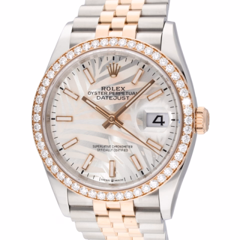 DATEJUST 126281RBR STAINLESS STEEL AND ROSE GOLD 36 MM  FULL SET YEART 2024