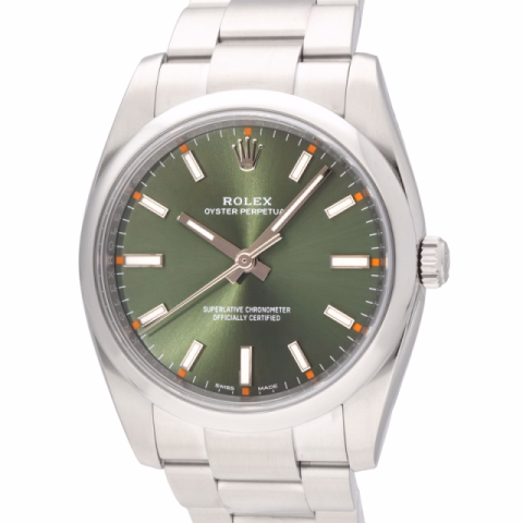 OYSTER PERPETUAL 114200 STAINLESS STEEL 34 MM FULL SET YEAR 2016