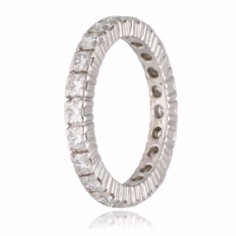RING VERETTA WHITE GOLD 18KT DIAMONDS 1ct G / VVS2 WEIGHT 4GR SIZE 12 / 52