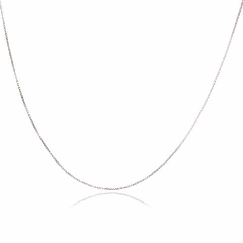 NECKLACE WHITE GOLD  WEIGHT 2 GR LENGHT 47 CM