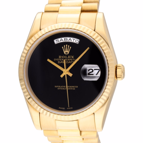 DAY-DATE PRESIDENT 118238 YELLOW GOLD 36 MM FULL SET YEAR 2001