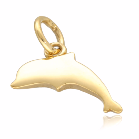 DODO DOLPHIN PENDANT YELLOW GOLD WEIGHT 0.90 GR