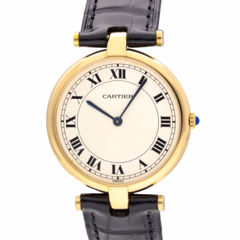 VENDÔME 9296 YELLOW GOLD 18KT WHITE DIAL ROMAN NUMBERS YEAR 1990