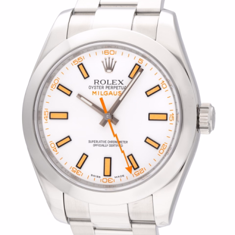 MILGAUSS 116400 STAINLESS STEEL WHITE DIAL 40MM FULL SET YEAR 2011