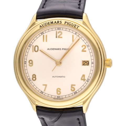 HUITIEME YELLOW GOLD 18KT WHITE DIAL 36MM BREGUET NUMBERS AUTOMATIC MOVEMENT