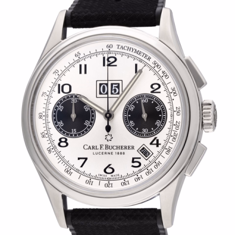 HERITAGE BICOMPAX ANNUAL 00.10803.08.12.01 STAINLESS STEEL WHITE DIAL 41MM