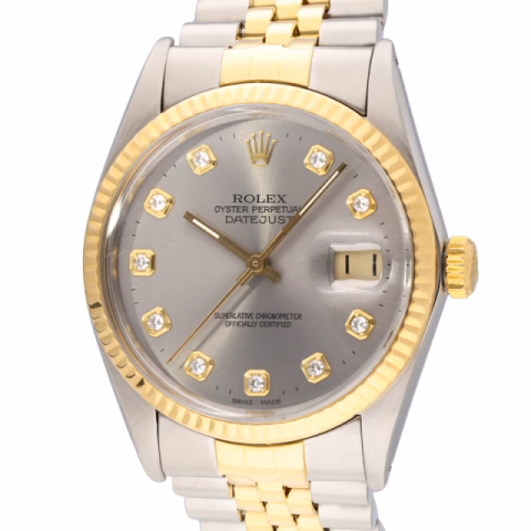 DATEJUST 16013 STAINLESS STEEL AND YELLOW GOLD 36 MM 