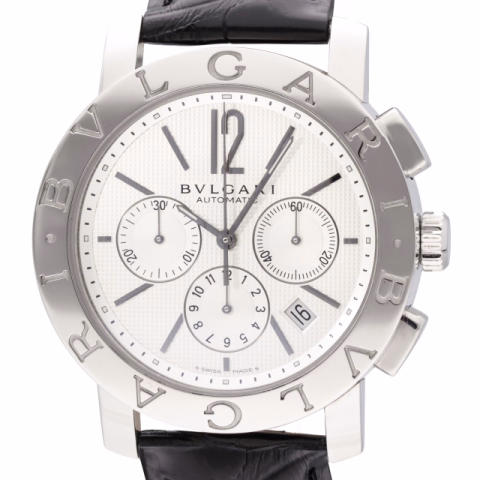 BVLGARI BB42SLCH STAINLESS STEEL 42 MM FULL SET YEAR 2008