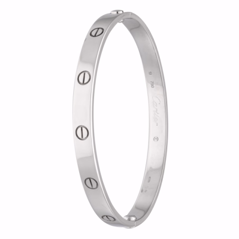 CARTIERLOVE CRB6067619 WHITE GOLD WEIGHT 34.71GR N°19 ORIGINAL BOX
