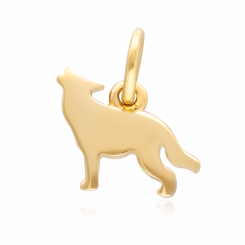 DODO CHARM WOLF DMB1005 YELLOW GOLD 1GR