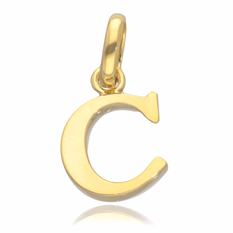 CHARMS "C" YELLOW GOLD WEIGHT 2.54 GR