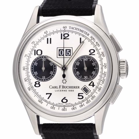 HERITAGE BICOMPAX ANNUAL 00.10803.08.12.01 STAINLESS STEEL WHITE DIAL 41MM