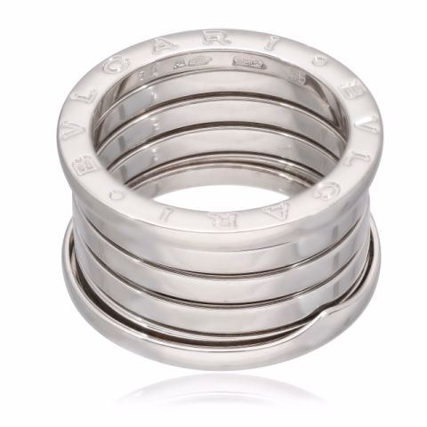 BVLGARI B.ZERO 1 WHITE GOLD 4 BAND WEIGHT 12.20 GR SIZE N°56