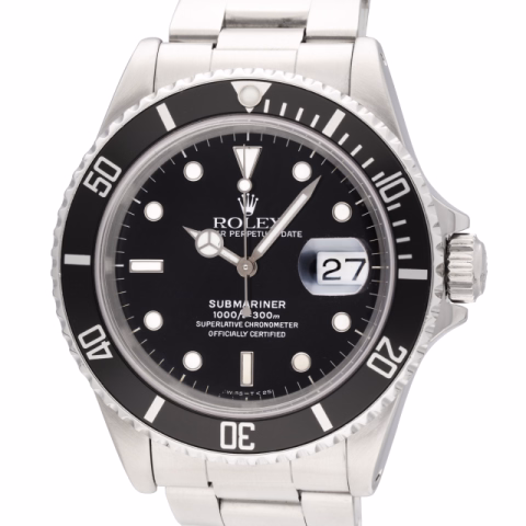 SUBMARINER 16610 STAINLESS STEEL 40 MM FULL SET YEAR 1990