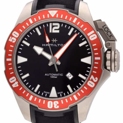 HAMILTON KHOGMAN NAVY H77805335 TITANIUM 46 MM FULL SET YEAR 2025