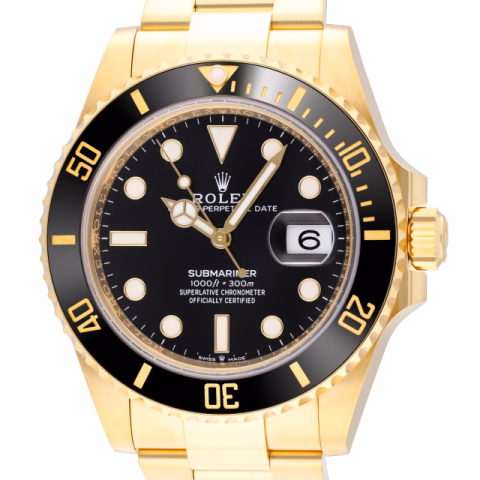 SUBMARINER 126618LN YELLOW GOLD 41 MM FULL SET NEW YEAR 2026