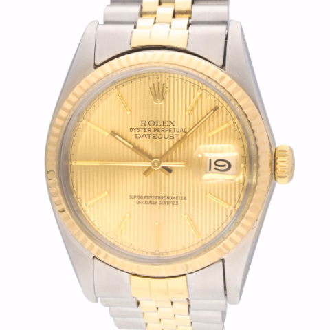 DATEJUST 16013 STAINLESS STEEL AND YELLOW GOLD 36 MM FULL SET YEAR 1981
