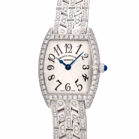 FRANCK MULLER CINTRÉE CURVEX 2251 QZ D WHITE GOLD AND DIAMOND PAVE 22 MM ORIGINAL BOX