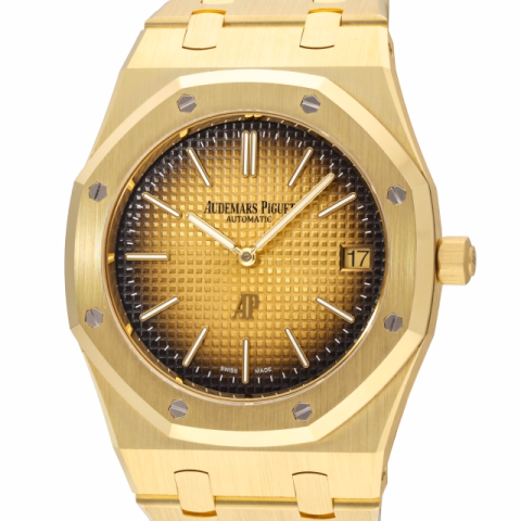 ROYAL OAK EXTRA-THIN 16202BA.OO.1240BA.02 YELLOW GOLD 39 MM FULL SET NEW 
