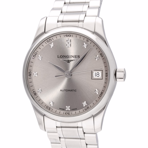 LONGINES MASTER COLLECTION LADY L2.357.4.07.6 STAINLESS STEEL DIALSILVER AND DIAMONDS 34 MM FULL SET YEAR 2023